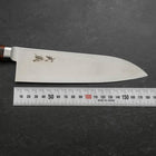 Santoku VG-10 Polished Western Mahogany Handle 180mm-[Musashi]-[Japanese-Kitchen-Knives]