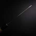 Santoku VG-10 Tsuchime Damascus Buffalo Magnolia Handle 165mm (6.5”)-[Musashi]-[Japanese-Kitchen-Knives]