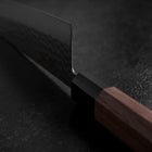 Santoku VG-10 Tsuchime Damascus Walnut Handle 165mm-[Musashi]-[Japanese-Kitchen-Knives]