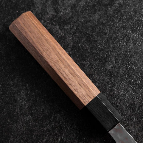 Santoku VG-10 Tsuchime Damascus Walnut Handle 165mm-[Musashi]-[Japanese-Kitchen-Knives]