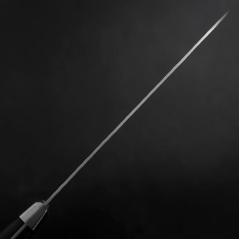 Santoku VG-10 Tsuchime Damascus Western Black Handle 180mm-[Musashi]-[Japanese-Kitchen-Knives]