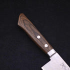 Santoku VG-10 Tsuchime Damascus Western Brown Handle 170mm (6.7”)-[Musashi]-[Japanese-Kitchen-Knives]