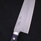 Santoku VG-10 Tsuchime Damascus Western Dark Blue Handle 170mm-[Musashi]-[Japanese-Kitchen-Knives]