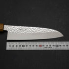 Santoku VG-10 Tsuchime Damascus Yaki-Urushi Handle 170mm-[Musashi]-[Japanese-Kitchen-Knives]