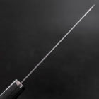 Santoku VG-10 Tsuchime Oval Charcoal Handle 165mm (6.5”)-[Musashi]-[Japanese-Kitchen-Knives]