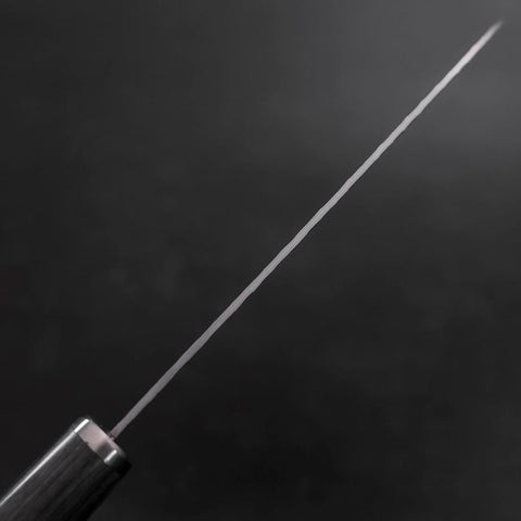 Santoku VG-10 Tsuchime Oval Charcoal Handle 165mm (6.5”)-[Musashi]-[Japanese-Kitchen-Knives]