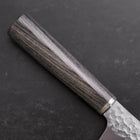 Santoku VG-10 Tsuchime Oval Charcoal Handle 165mm (6.5”)-[Musashi]-[Japanese-Kitchen-Knives]
