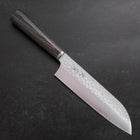 Santoku VG-10 Tsuchime Oval Charcoal Handle 165mm (6.5”)-[Musashi]-[Japanese-Kitchen-Knives]