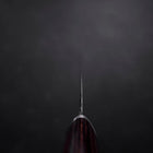 Santoku VG-10 Tsuchime Oval Mahogany Handle 165mm-[Musashi]-[Japanese-Kitchen-Knives]