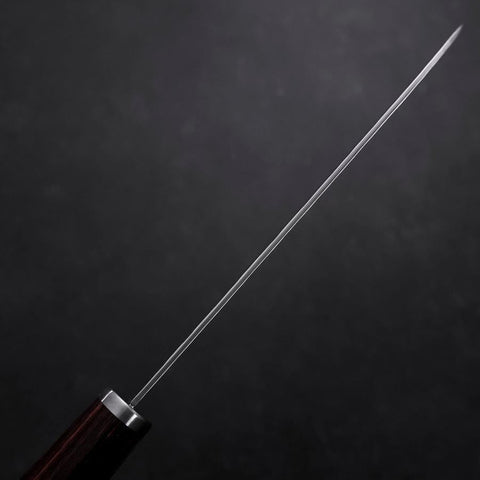 Santoku VG-10 Tsuchime Oval Mahogany Handle 165mm-[Musashi]-[Japanese-Kitchen-Knives]