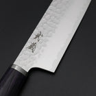 Santoku VG-10 Tsuchime Oval Purple Handle 165mm-[Musashi]-[Japanese-Kitchen-Knives]