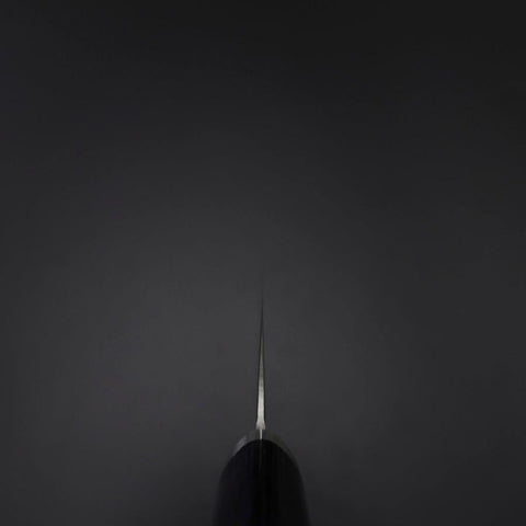 Santoku VG-10 Tsuchime Oval Purple Handle 165mm-[Musashi]-[Japanese-Kitchen-Knives]