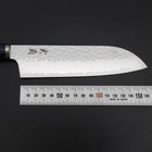 Santoku VG-10 Tsuchime Oval Purple Handle 165mm-[Musashi]-[Japanese-Kitchen-Knives]