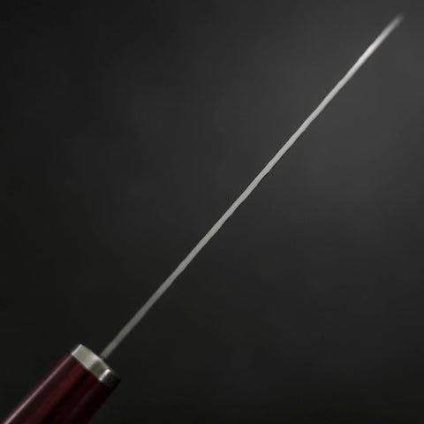Santoku VG-10 Tsuchime Oval Red Handle 165mm-[Musashi]-[Japanese-Kitchen-Knives]