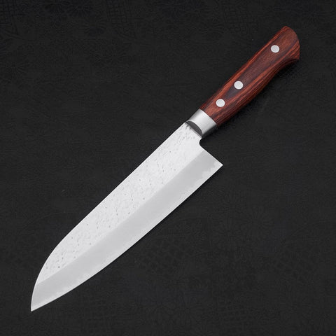 Santoku VG-10 Tsuchime Western Handle 180mm (7”)-[Musashi]-[Japanese-Kitchen-Knives]