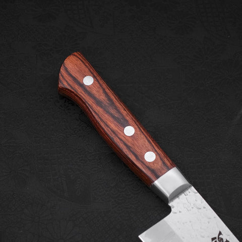 Santoku VG-10 Tsuchime Western Handle 180mm (7”)-[Musashi]-[Japanese-Kitchen-Knives]
