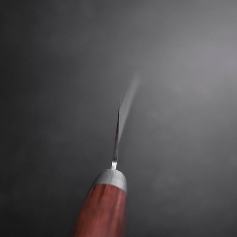 Santoku VG-10 Tsuchime Western Mahogany Handle 175mm-[Musashi]-[Japanese-Kitchen-Knives]
