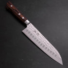 Santoku VG-10 Tsuchime Western Mahogany Handle 175mm-[Musashi]-[Japanese-Kitchen-Knives]