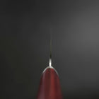 Santoku VG-10 Tsuchime Western Oval Red Handle 165mm-[Musashi]-[Japanese-Kitchen-Knives]