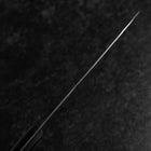 Santoku VG-5 Polished Western Black Handle 170mm (Tsuba Nashi)-[Musashi]-[Japanese-Kitchen-Knives]