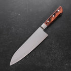 Santoku VG-5 Polished Western Mahogany Handle 180mm-[Musashi]-[Japanese-Kitchen-Knives]