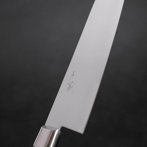 Santoku VG-5 Polished Western Mahogany Handle 180mm-[Musashi]-[Japanese-Kitchen-Knives]