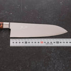 Santoku VG-5 Polished Western Mahogany Handle 180mm-[Musashi]-[Japanese-Kitchen-Knives]