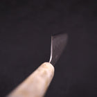Santoku White Steel #1 Stainless Clad Tsuchime Ocean White Blue Handle 165mm (6.5”)-[Musashi]-[Japanese-Kitchen-Knives]