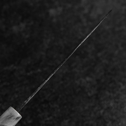Santoku White Steel #2 Kurouchi Cherry Handle 165mm (6.5”)-[Musashi]-[Japanese-Kitchen-Knives]