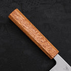 Santoku White Steel #1 Polished Oak Handle 165mm-[Musashi]-[Japanese-Kitchen-Knives]