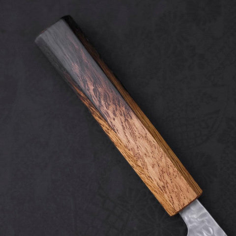 Santoku White Steel #1 Tsuchime Mango Yaki Urushi 165mm