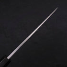 Santoku White Steel #2 Kasumi Chokin Samurai New Moon Buffalo Ebony Handle 180mm-[Musashi]-[Japanese-Kitchen-Knives]
