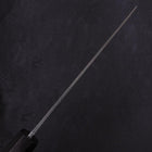 Santoku White Steel #2 Kurouchi Chokin Pagoda Buffalo Ebony Handle 170mm-[Musashi]-[Japanese-Kitchen-Knives]