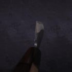 Santoku White Steel #2 Kurouchi Chokin Samurai Full Moon Buffalo Ebony Handle 170mm-[Musashi]-[Japanese-Kitchen-Knives]