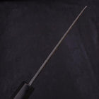 Santoku White Steel #2 Kurouchi Chokin Tiger-Bamboo Buffalo Ebony Handle 170mm-[Musashi]-[Japanese-Kitchen-Knives]