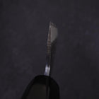 Santoku White Steel #2 Kurouchi Chokin Ukiyo-E Buffalo Ebony Handle 170mm-[Musashi]-[Japanese-Kitchen-Knives]