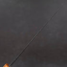 Santoku White Steel #2 Kurouchi Oak Handle 165mm-[Musashi]-[Japanese-Kitchen-Knives]