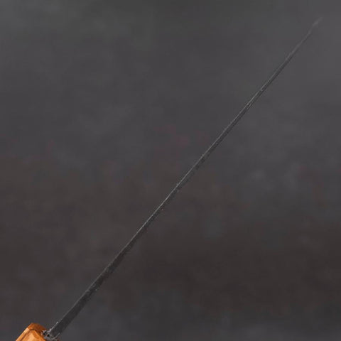 Santoku White Steel #2 Kurouchi Oak Handle 165mm-[Musashi]-[Japanese-Kitchen-Knives]