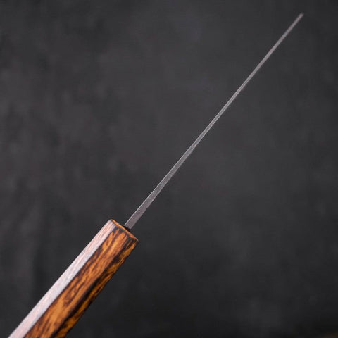 Santoku White Steel #2 Kurouchi Sumi Urushi Handle 165mm-[Musashi]-[Japanese-Kitchen-Knives]