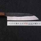 Santoku White Steel #2 Kurouchi Sumi Urushi Handle 165mm-[Musashi]-[Japanese-Kitchen-Knives]
