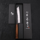 Santoku White Steel #2 Kurouchi Sumi Urushi Handle 165mm-[Musashi]-[Japanese-Kitchen-Knives]