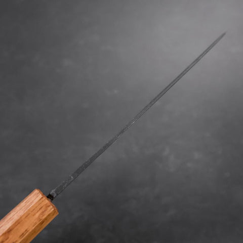 Santoku White Steel #2 Kurouchi Yaki Urushi Handle 165mm-[Musashi]-[Japanese-Kitchen-Knives]