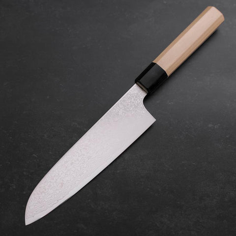 Santoku ZA-18 Damascus Buffalo Magnolia Handle 180mm (7”)