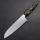 Santoku ZA-18 Damascus Ceramics Dragon Handle 180mm-[Musashi]-[Japanese-Kitchen-Knives]