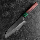 Santoku ZDP-189 Polished Green Shitan Handle 165mm-[Musashi]-[Japanese-Kitchen-Knives]
