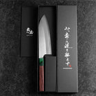 Santoku ZDP-189 Polished Green Shitan Handle 165mm-[Musashi]-[Japanese-Kitchen-Knives]