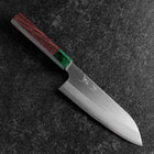 Santoku ZDP-189 Polished Green Shitan Handle 165mm-[Musashi]-[Japanese-Kitchen-Knives]