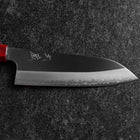 Santoku ZDP-189 Polished Red Shitan Handle 165mm (6.5”)-[Musashi]-[Japanese-Kitchen-Knives]