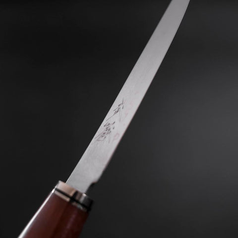 Steak knife VG-10 Damascus Andes Teak Handle 115mm-[Musashi]-[Japanese-Kitchen-Knives]