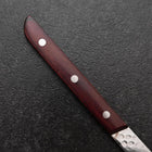Steak knife VG-10 Tsuchime Mahogany Handle 110mm (4.3”)-[Musashi]-[Japanese-Kitchen-Knives]